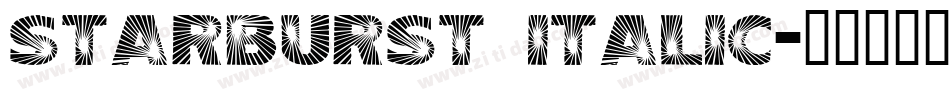 Starburst Italic字体转换